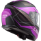 Мотошолом LS2 FF320 Stream Evo Mercury Matt Titanium Purple