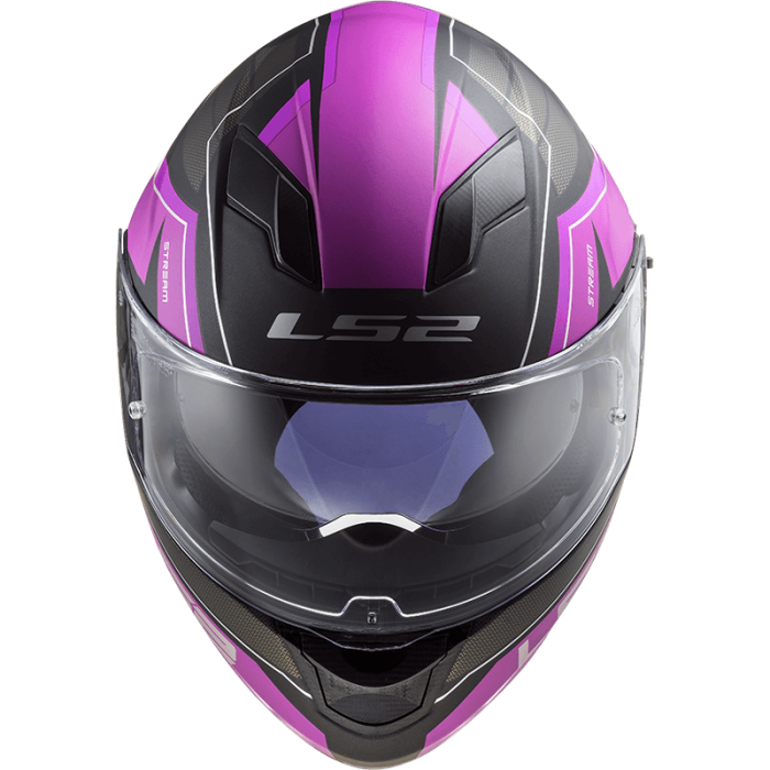 Мотошолом LS2 FF320 Stream Evo Mercury Matt Titanium Purple