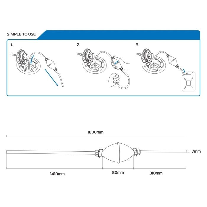 Шланг груша Oxford Syphon