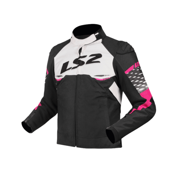Куртка жіноча LS2 Apex Lady Jacket Black White Pink