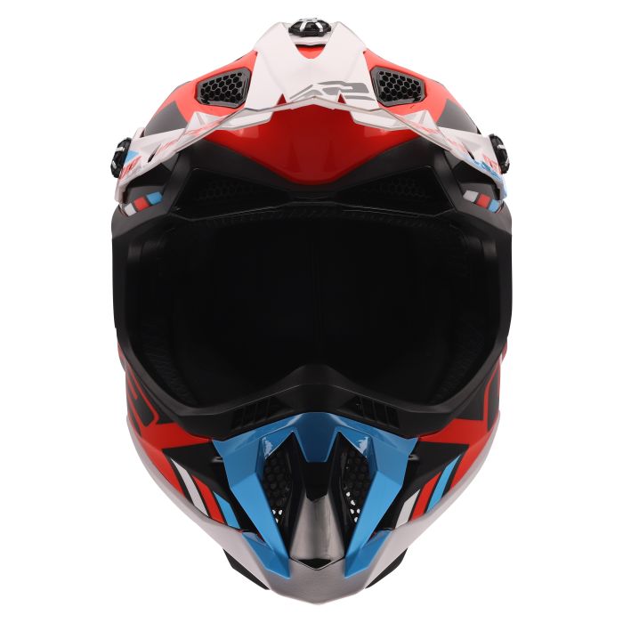 Мотошолом LS2 MX700 Subverter Evo Stomp White Blue Red