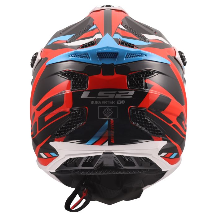 Мотошолом LS2 MX700 Subverter Evo Stomp White Blue Red