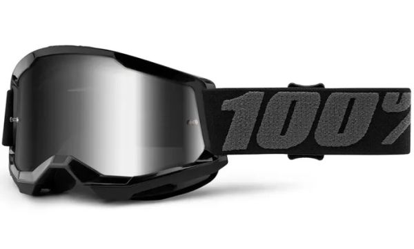 Дитячі окуляри 100% STRATA 2 Youth Goggle Black - Mirror Silver Lens