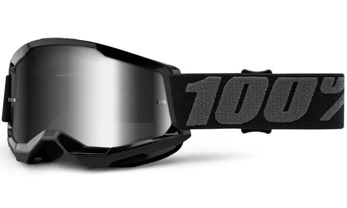 Дитячі окуляри 100% STRATA 2 Youth Goggle Black - Mirror Silver Lens