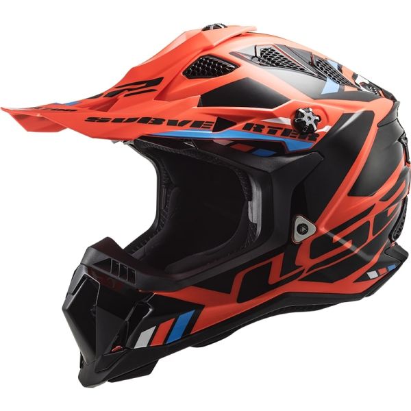 Мотошолом LS2 MX700 Subverter Evo Stomp Fluo Orange Black