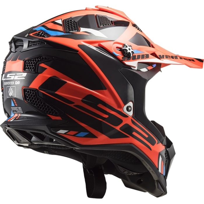 Мотошолом LS2 MX700 Subverter Evo Stomp Fluo Orange Black