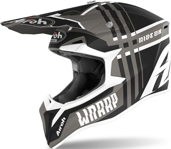 Мотошолом Airoh Wraap Broken Anthracite Matt