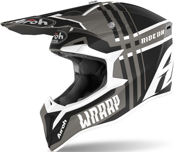 Мотошолом Airoh Wraap Broken Anthracite Matt