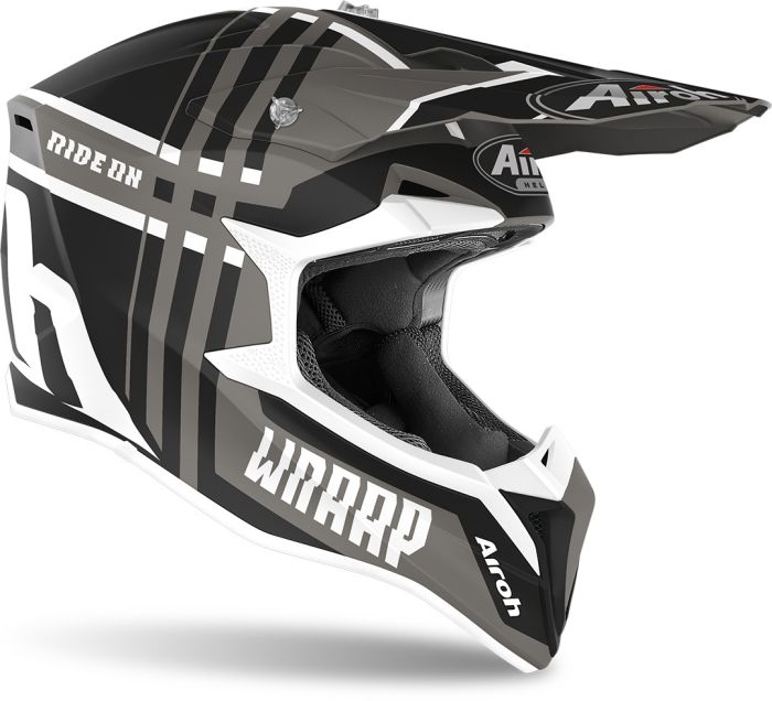 Мотошолом Airoh Wraap Broken Anthracite Matt