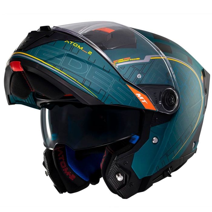 Мотошолом MT ATOM 2 SV DESTINY C6 Matt Green