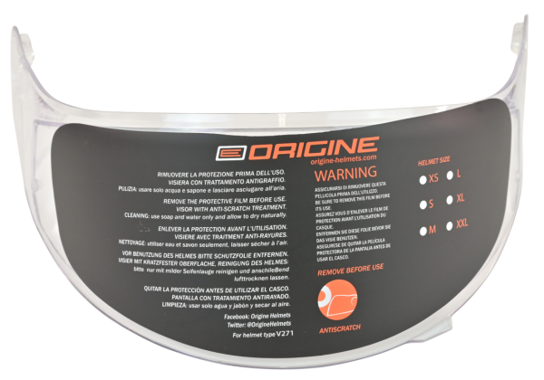 Візор Origine Delta Visor Clear Pin-Ready
