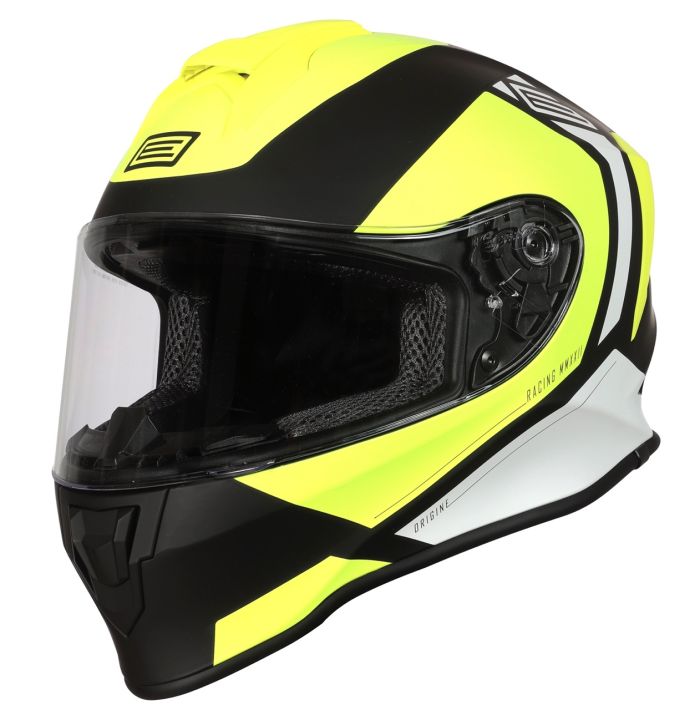 Мотошолом Origine Dinamo Bolt Fluo Yellow / Black Matt