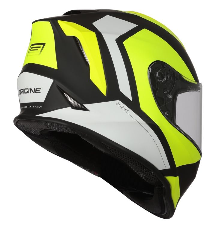 Мотошолом Origine Dinamo Bolt Fluo Yellow / Black Matt