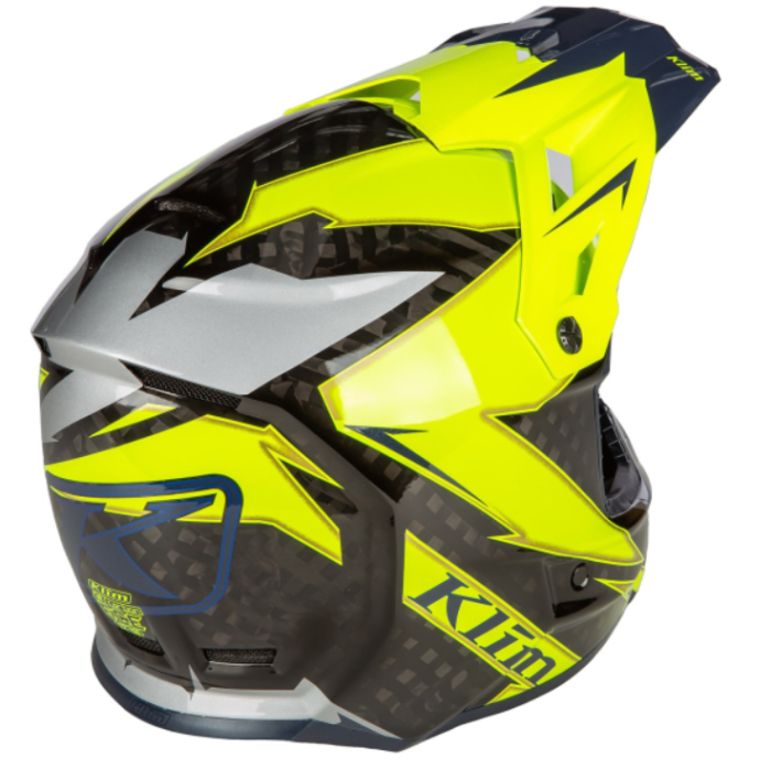 Мотошолом KLIM F3 Carbon Off-Road ECE LG Lightning Hi-Vis