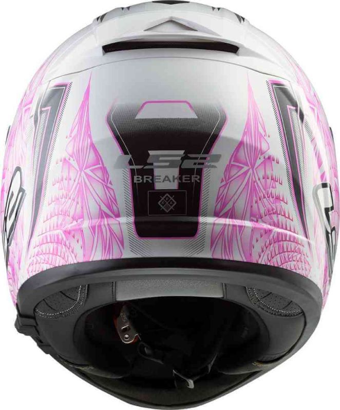 Мотошолом LS2 FF390 Breaker Rumble White Pink