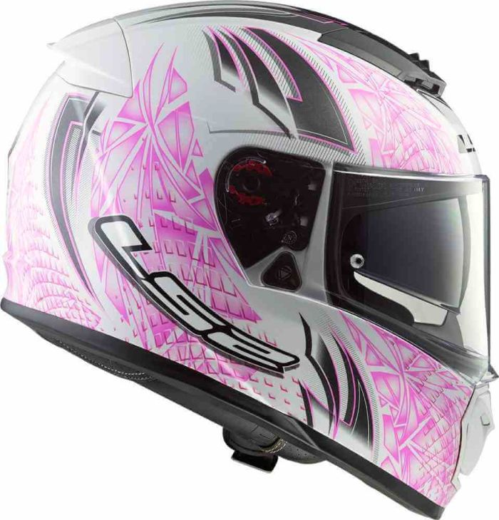 Мотошолом LS2 FF390 Breaker Rumble White Pink