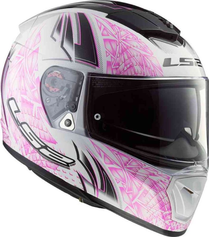 Мотошолом LS2 FF390 Breaker Rumble White Pink