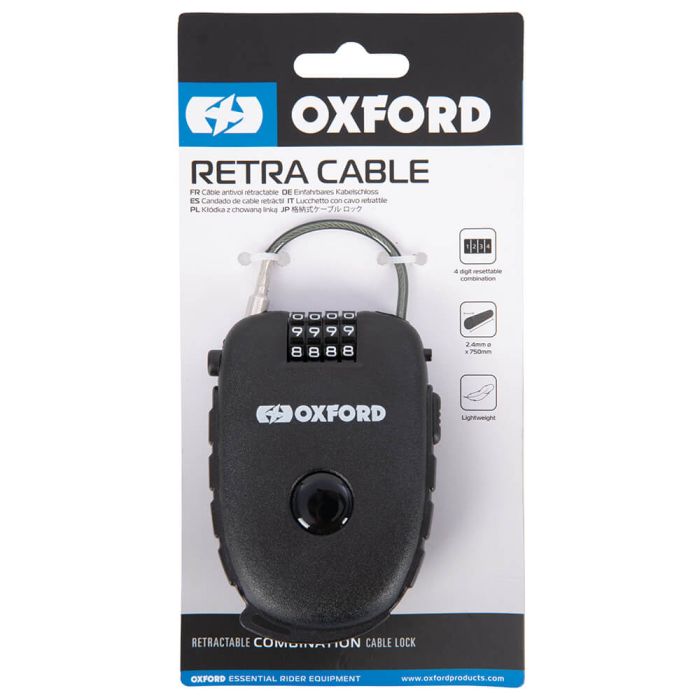 Трос для шолома Oxford Retra Cable Black
