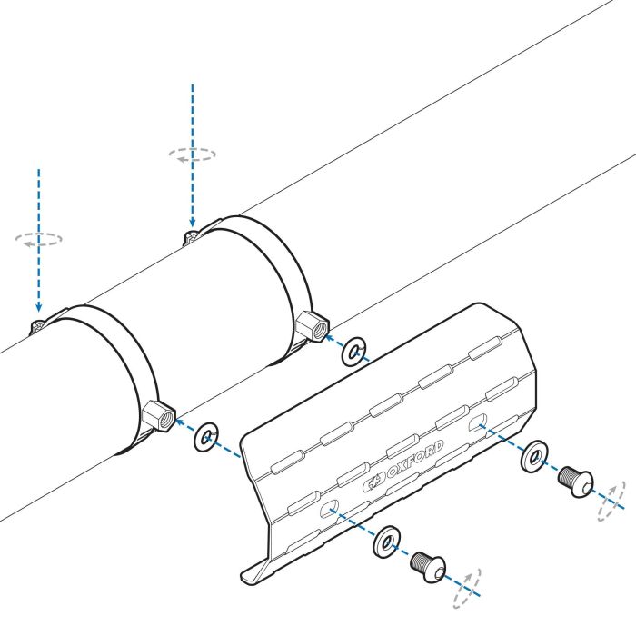 Термозахист Oxford Scrambler Exhaust Heat Shield