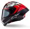 Мотошолом Alpinestars Supertech R10 Element Black/Carbon Bright Red/White Glossy