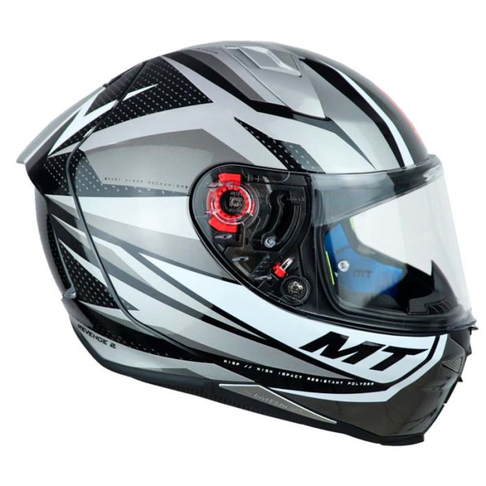Мотошолом MT Revenge 2 Kley B0 Gloss White