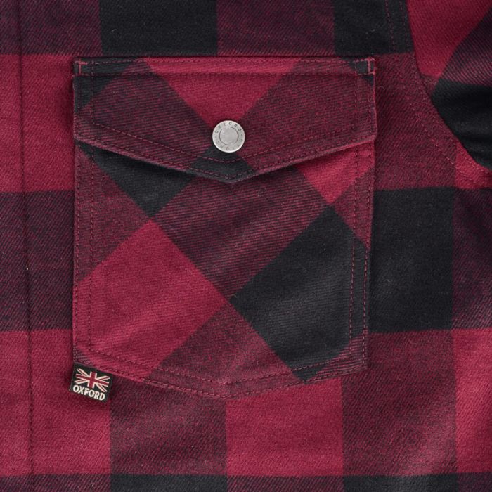 Мото куртка (сорочка) Oxford Kickback 2.0 MS Shirt Red