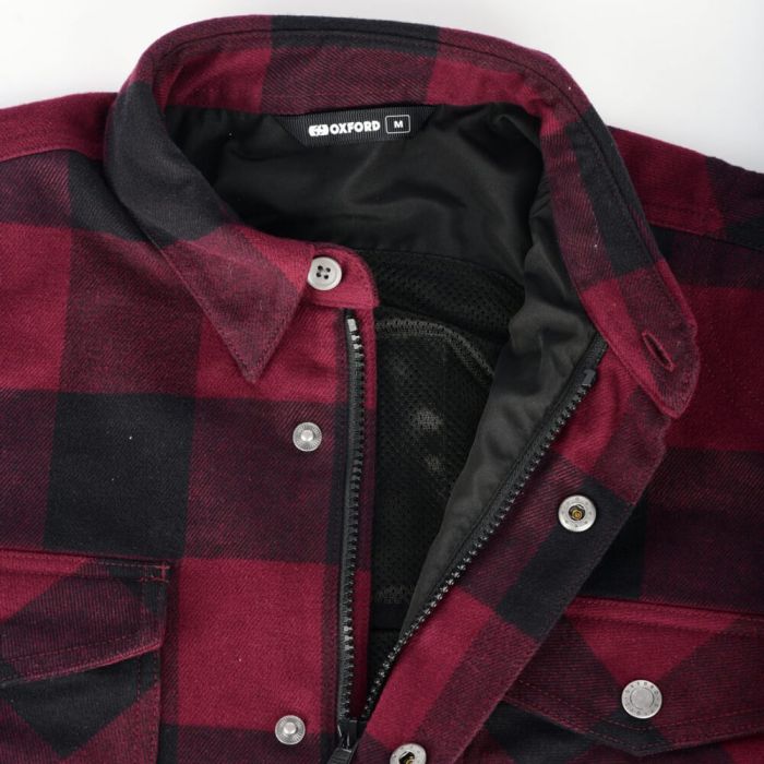 Мото куртка (сорочка) Oxford Kickback 2.0 MS Shirt Red