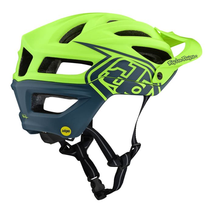 Вело Шолом TLD A2 Mips Decoy [Flo Yellow / AIR Force Blue]