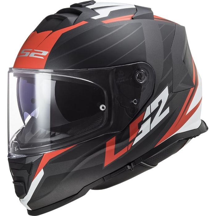 Мотошолом LS2 FF800 Storm 2 Nerve Matt Black Red