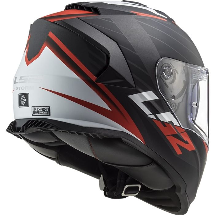Мотошолом LS2 FF800 Storm 2 Nerve Matt Black Red