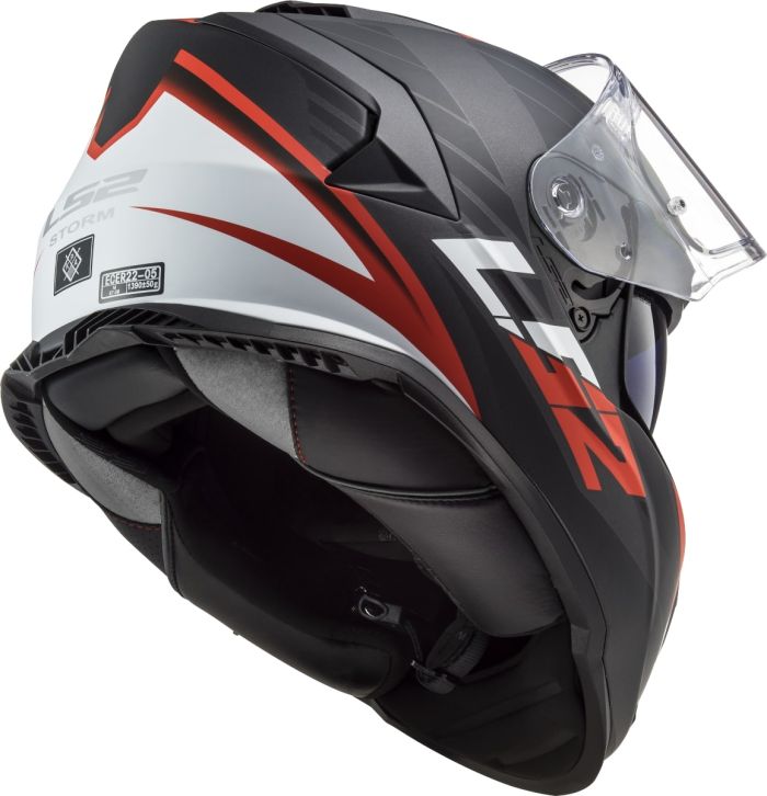 Мотошолом LS2 FF800 Storm 2 Nerve Matt Black Red