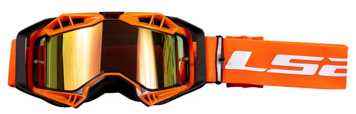 Окуляри LS2 Aura Pro Goggle Black Orange with Iridium Visor