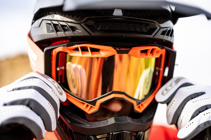 Окуляри LS2 Aura Pro Goggle Black Orange with Iridium Visor