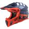Шолом LS2 MX437J Fast Evo Mini Xcode Matt Fluo Orange Blue