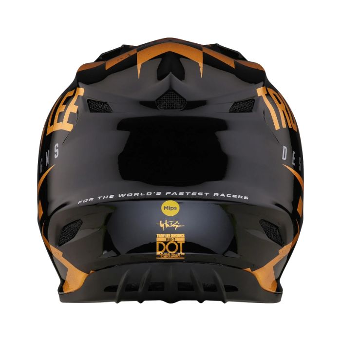 Мотошолом TLD SE4 POLYACRYLITE HELMET RACE SHOP [BLACK/GOLD]