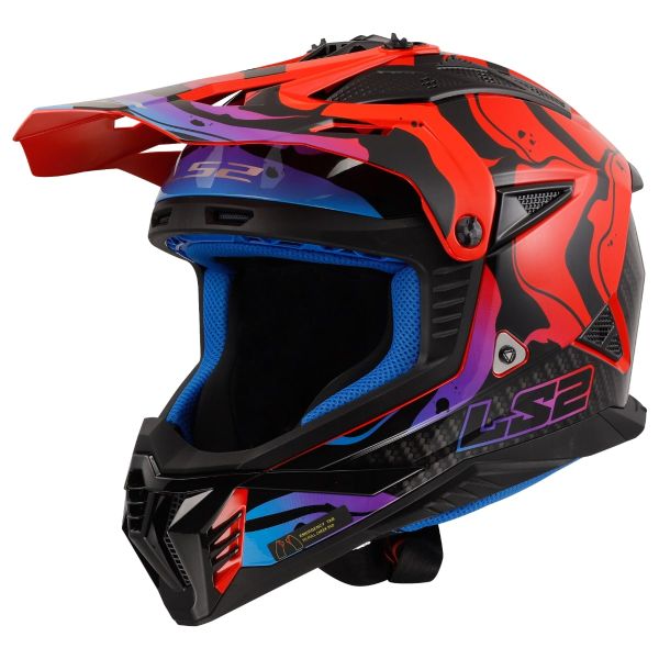 Мотошолом LS2 MX708 Fast 2 Wash Red