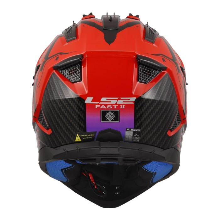 Мотошолом LS2 MX708 Fast 2 Wash Red