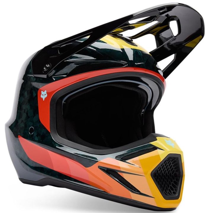 Шолом Fox V3 Rs Helmet - Grid Orange