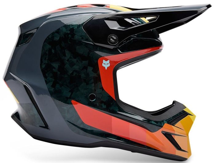Шолом Fox V3 Rs Helmet - Grid Orange