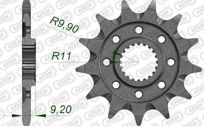 Зірка Afam Grooved Chainwheel 520 - Kawasaki