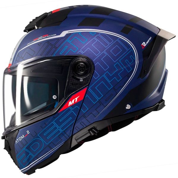 Мотошолом MT ATOM 2 SV DESTINY C7 Matt Blue