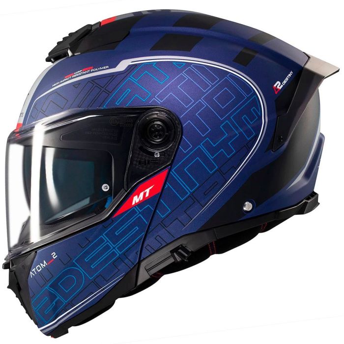 Мотошолом MT ATOM 2 SV DESTINY C7 Matt Blue