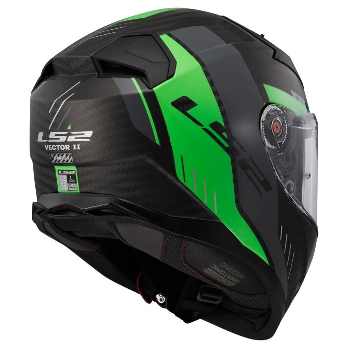 Мотошолом LS2 FF811 Vector 2 C Grid Matt Fluo Green