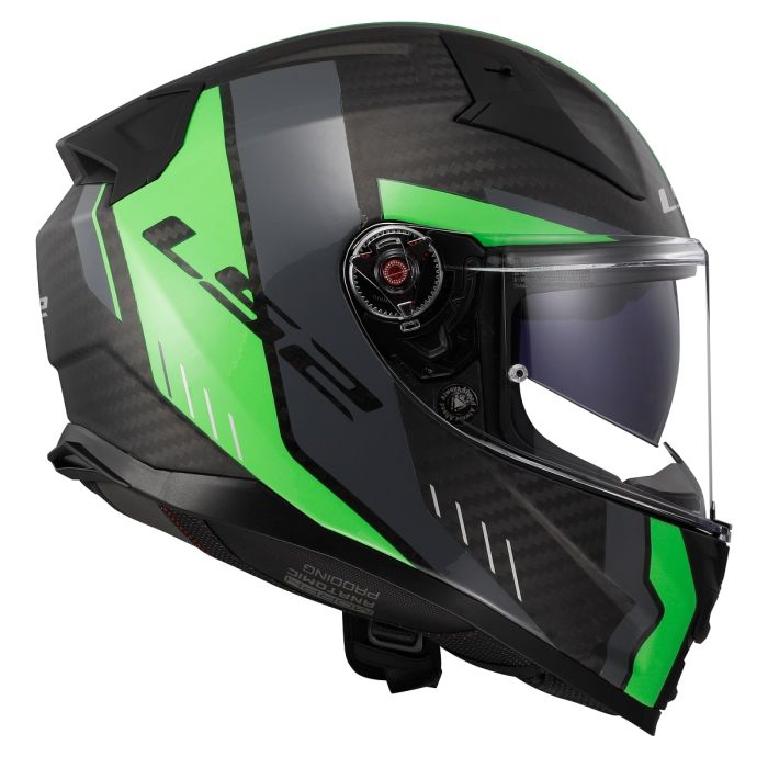 Мотошолом LS2 FF811 Vector 2 C Grid Matt Fluo Green
