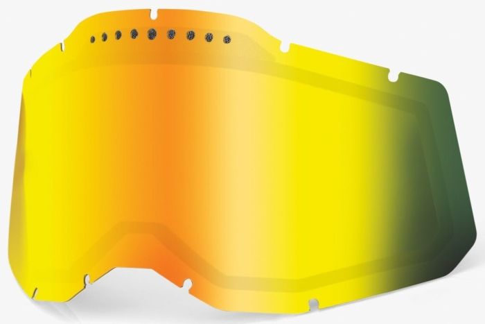 Лінза 100% Rc2/ac2/st2 (gen.2) Dual Vented Lens Mirror Gold