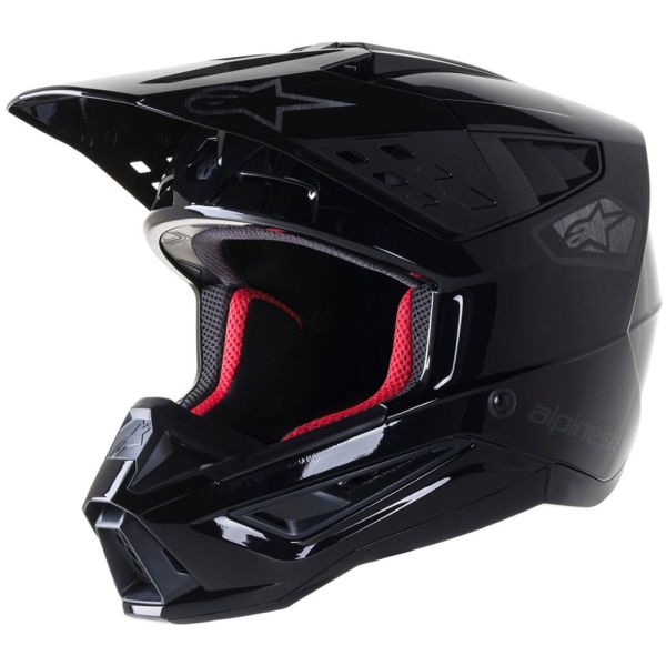 Мотошолом Alpinestars S-M5 Scout Helmet Ece Black Silver Glossy