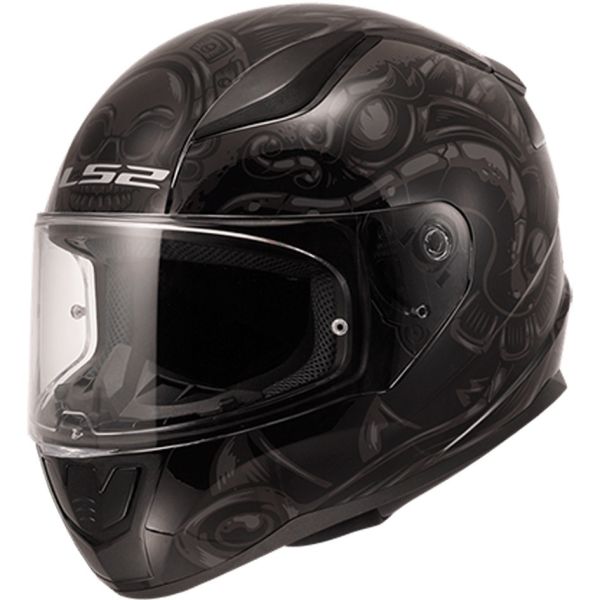 Мотошолом LS2 FF353 Rapid 2 Azteca Matt Black Gray