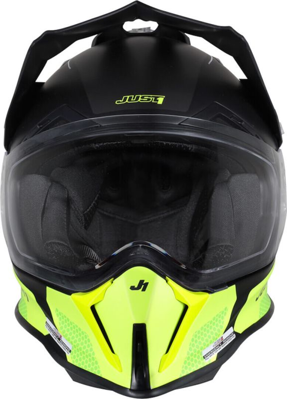 Мотошолом Just1 J14-F Elite Fluo Yellow Black