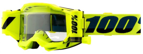 Окуляри 100% ACCURI 2 FORECAST Goggle Fluo Yellow - Clear Lens