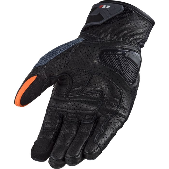 Моторукавички LS2 Air Raptor Man Gloves Dark Blue Hi-Vis Orange